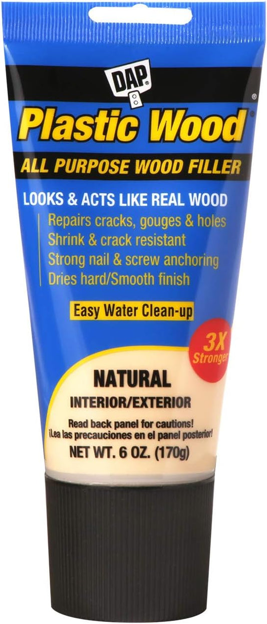 DAP® Plastic Wood Latex Filler, 6 Oz., Natural