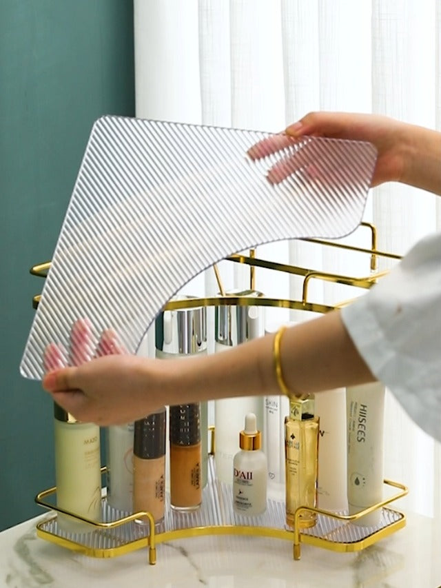 Seoneiro 2 Tier Corner Bathroom Counter Organizer, Cosmetic - Image 8