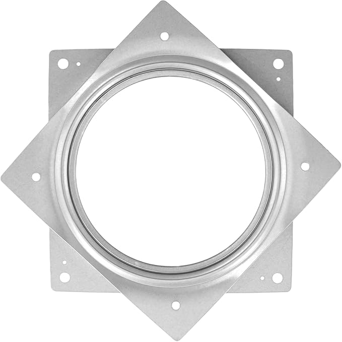 HAKZEON 15 Pack 6 Inch Lazy Susan Turntable Heavy Duty, 500 lbs Capacity Ball Bearing Swivel Plate, Square Rotating Turntable Hardware for Kitchen Cabinet, Makeup Organizer, Craft Project