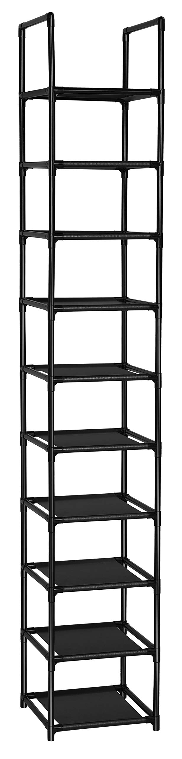 FIDUCIAL HOME 10 Tiers Vertical Shoe Rack 10 Pairs Skinny Shoe - Image 1