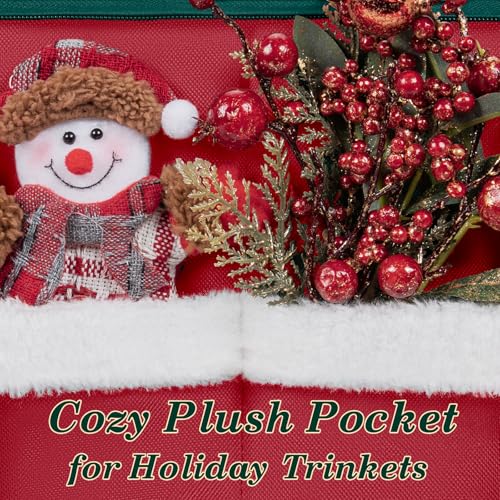 Christmas Ornament Storage Box with Adjustable Dividers - Image 6