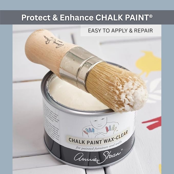 Annie Sloan Chalk Paint® Wax (120 mL, Clear) - Protective Furniture Wax for Paintwork | Seals, Softens & Enhances Hand-Painted Finishes