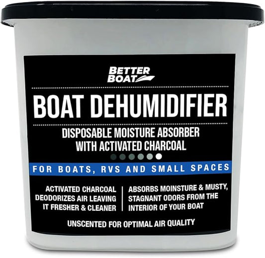 Charcoal Moisture Absorber & Odor Remover - Boat Dehumidifier 1 Pack