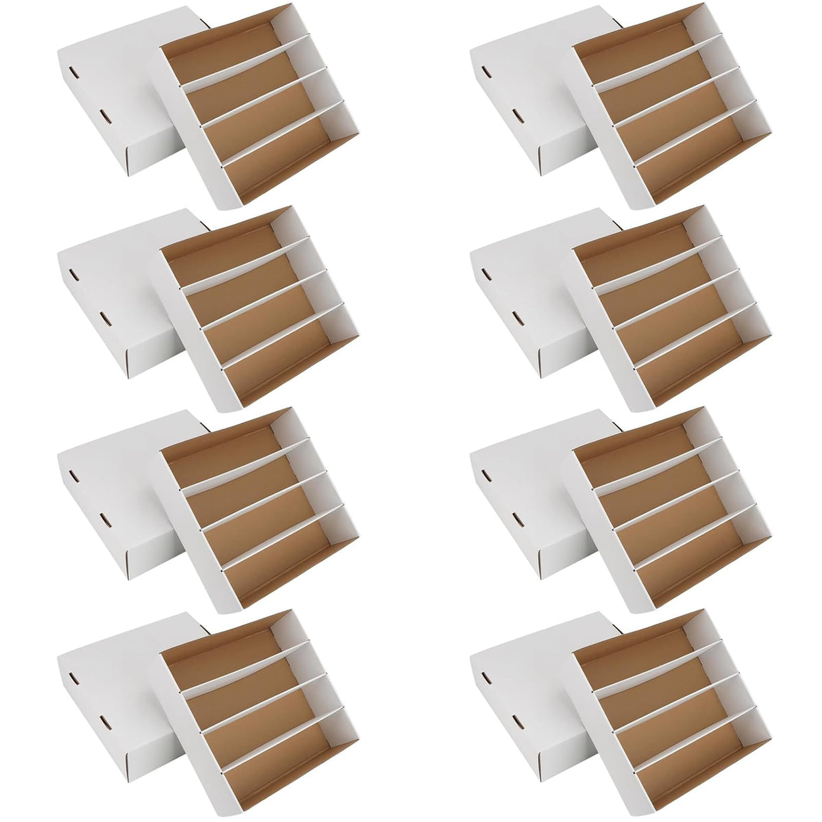 Trading Card Storage Box 3120 Count Collector Cards Box White - Image 1