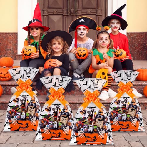Maitys 12 Sets Halloween Empty Gift Baskets Bulk with Bat - Image 3