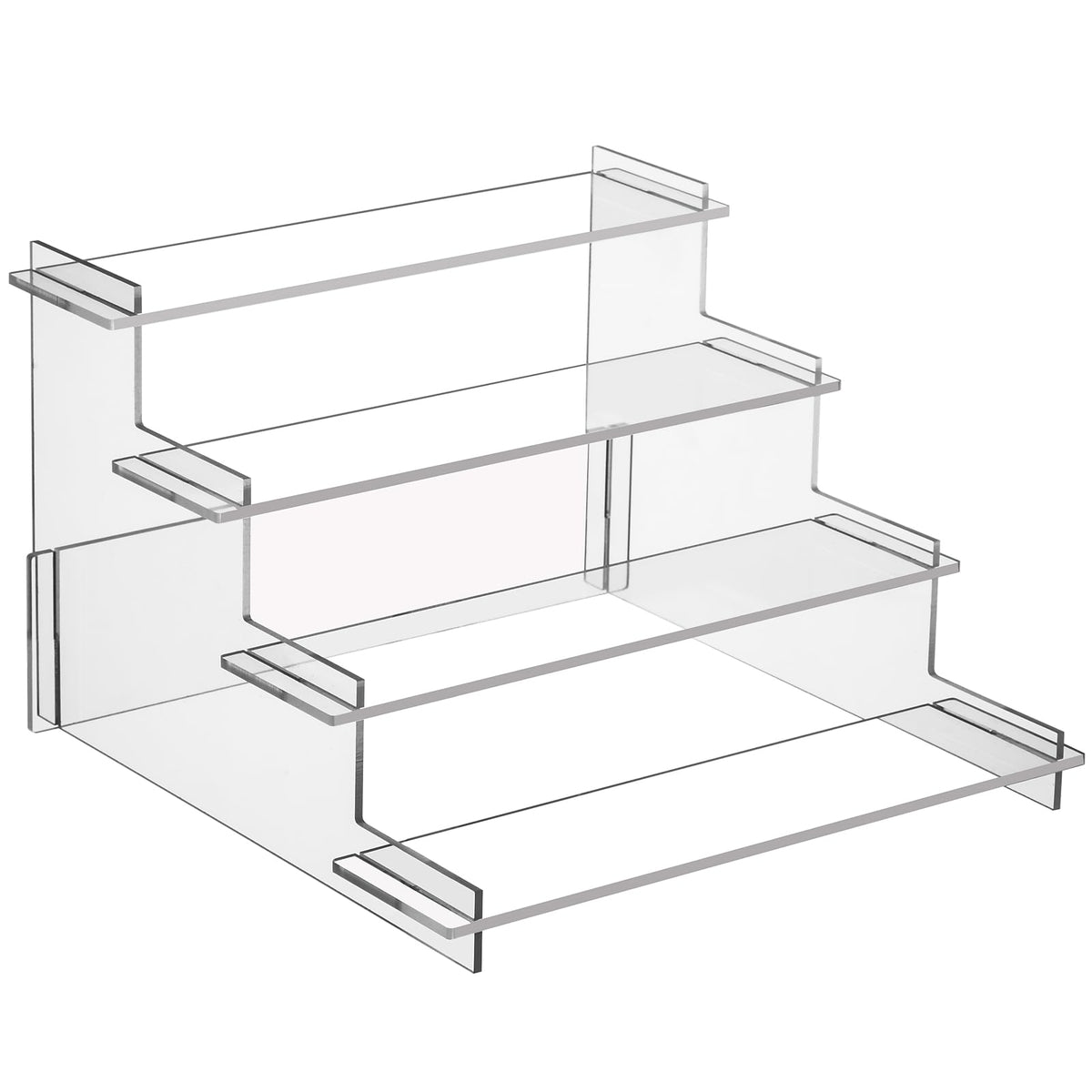 HENABLE 4 Tier Acrylic Display Risers, Perfume Organizer Stand - Image 1