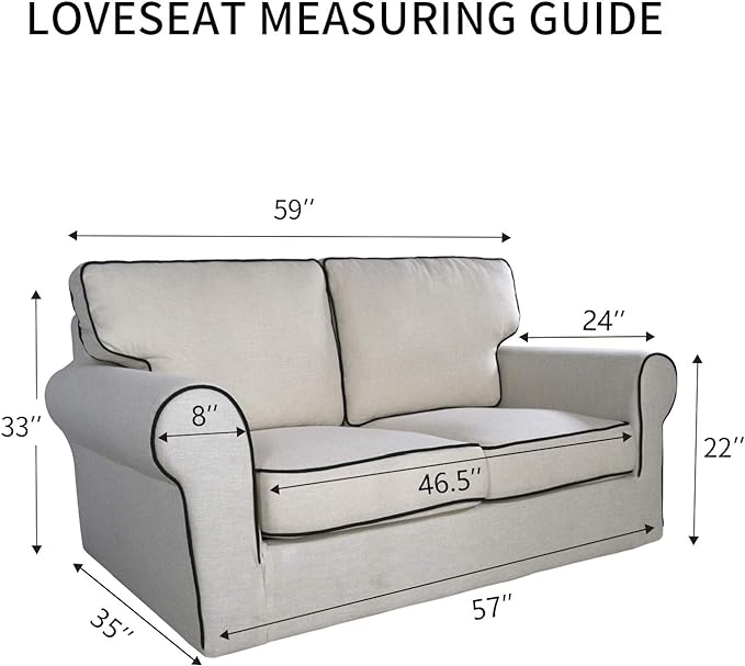 PureFit Reversible Quilted Sofa Cover, Water Resistant Medium Slipcover Furniture Protector, Washable Couch Cover with Non Slip Foam and Elastic Straps for Kids, Dogs, Pets (Loveseat, Brown/Beige)