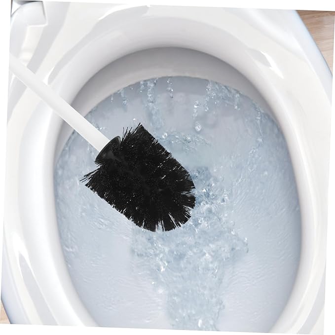 CHILDWEET 10pcs Toilet Brush Replacement Heads Heavy Duty Stainless Steel Scrubber Refills with High-Density Bristles for Deep Cleaning Toilet Bowls Quick Install Bathroom Brush Heads for