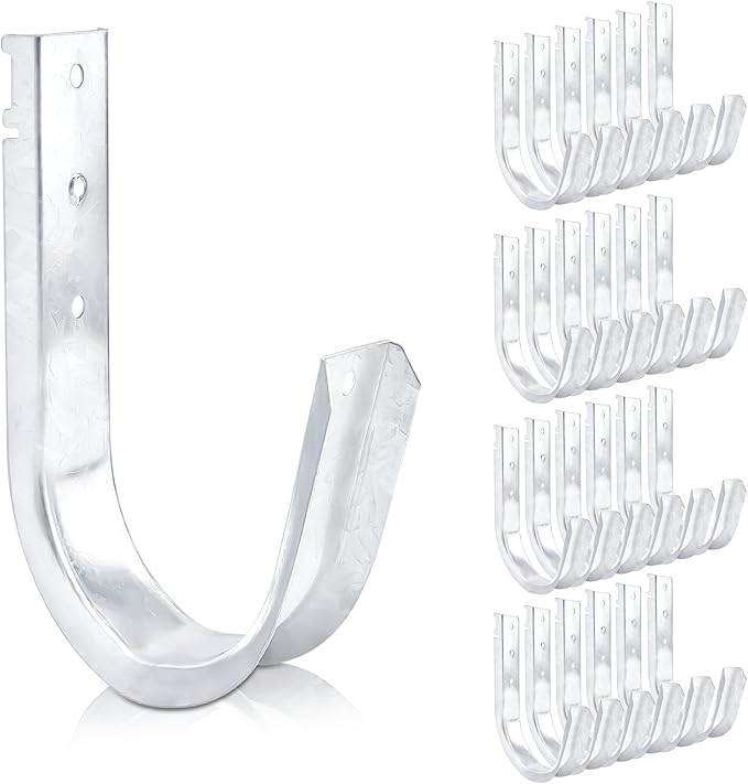 SIHAI 25-Packs 4” Inch J-Hooks, UL Certified Heavy-Duty Cable Support Hooks for Hanging CAT6/6A, Fiber Cable Management and Low Voltage Wiring