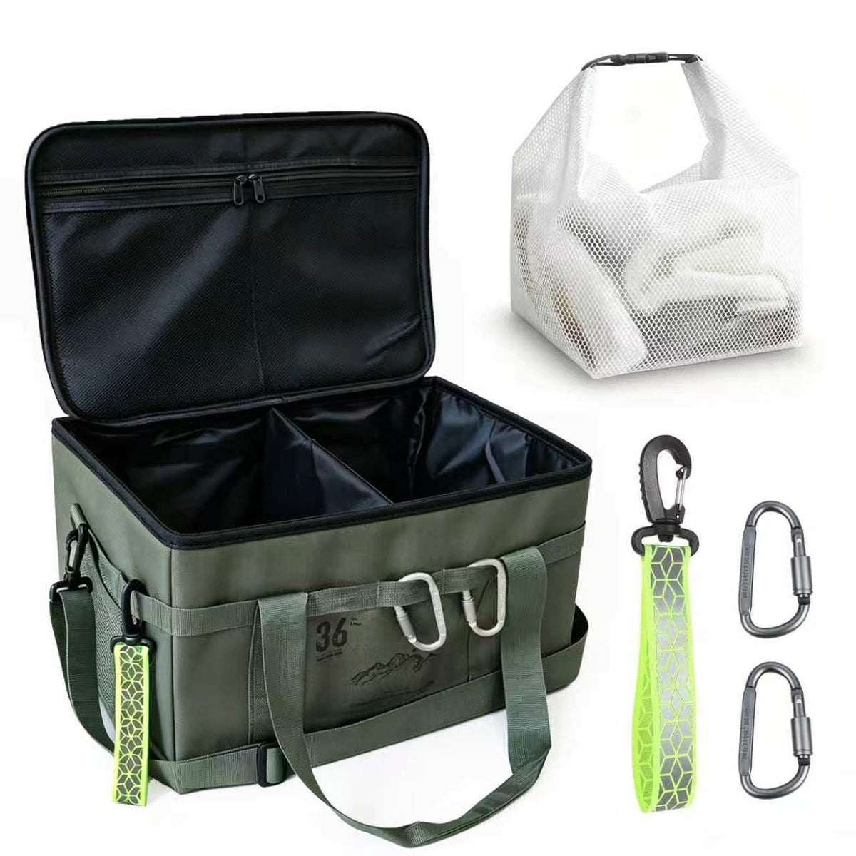 GoldCamp 35L Camping Tote Organizer–Portable Gear Bag | Garage Storage - Image 1