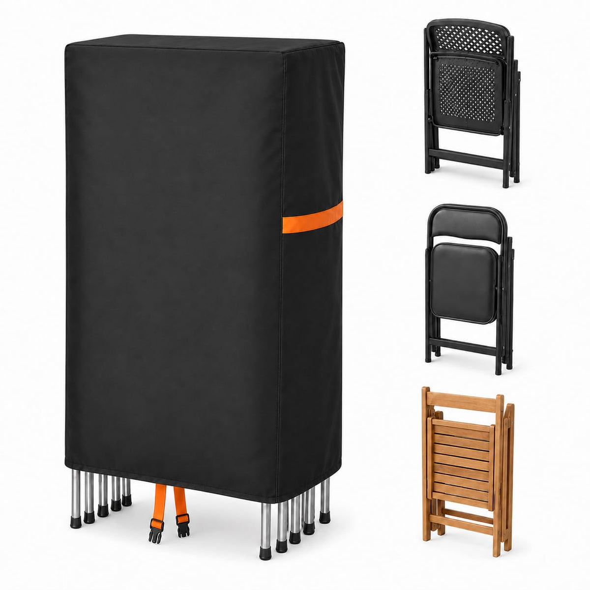 Folding Chair Storage Bag Waterproof Heavy Duty 420D Cover 1Pack - Image 1