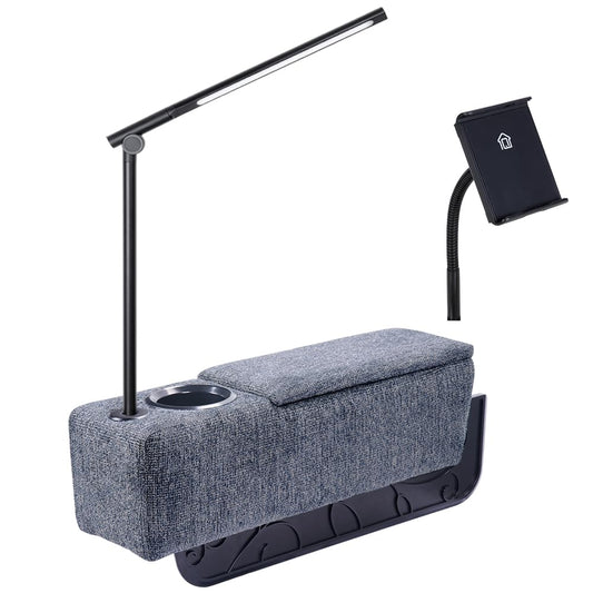 Sofa Armrest Tray with Cup Holder, Couch Armrest Console - Image 1