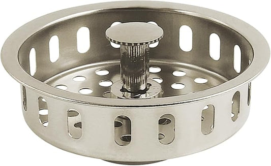 Kingston Brass KBP2006 Made to Match Kitchen Sink Basket Strainer, Polished Nickel