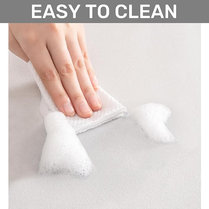 Window Sill Cushion Pad - Narrow Adjustable & Waterproof Window Seat Mat for Bay Windows, Absorbent Dust-Proof Liner with Non-Slip Backing,Cut-to-Fit (Blue, 114''x8'')