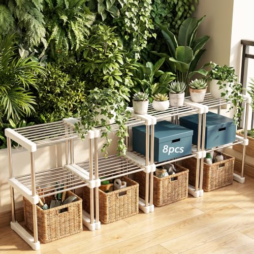 BLULEE Expandable Standing Shelf Unit, Adjustable Storage - Image 2