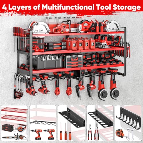 Upgrade Large power tool organizer Wall Mount,4 Layers - Image 5