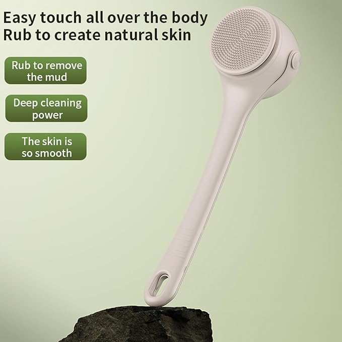 Electric Shower Brush,Electric Bath Cleaning Scrubber - Cordless Body Cleaning Brush,for Shower Bathroom Toilet Hotel Home Family Spa