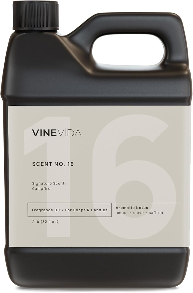 VINEVIDA [32oz] Campfire Fragrance Oil - USA Made Candle Scents - Natural Fragrance Oil for Candle & Soap Making