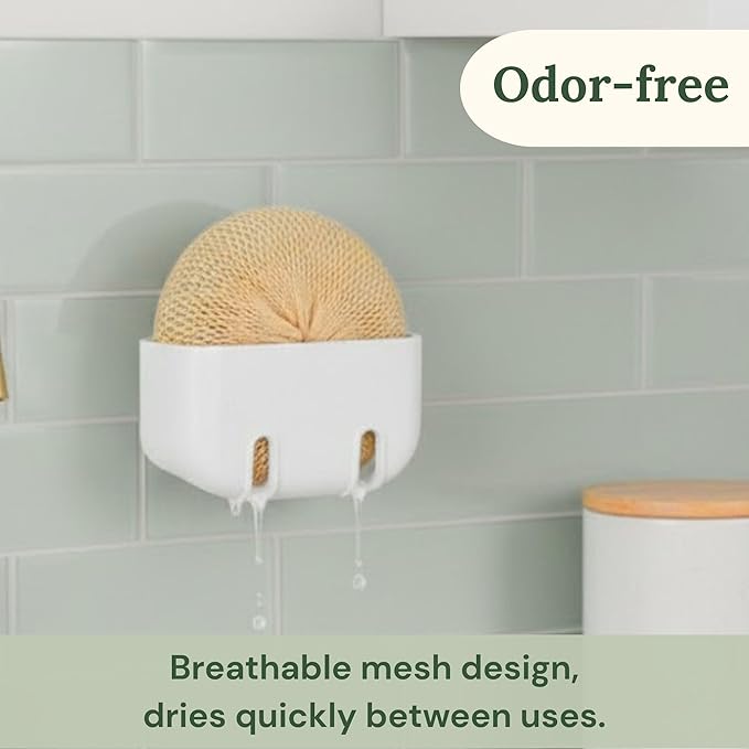 Dish Scrubber for Washing Dishes – JUMI Breezi Mesh Scrubbers 3-Pack, Non-Scratch, Multi-Purpose, Fast-Drying, Odor-Free Cleaning Scrubbers. Kitchen Sponges, Sponges Kitchen, Dish Sponge Alternative.