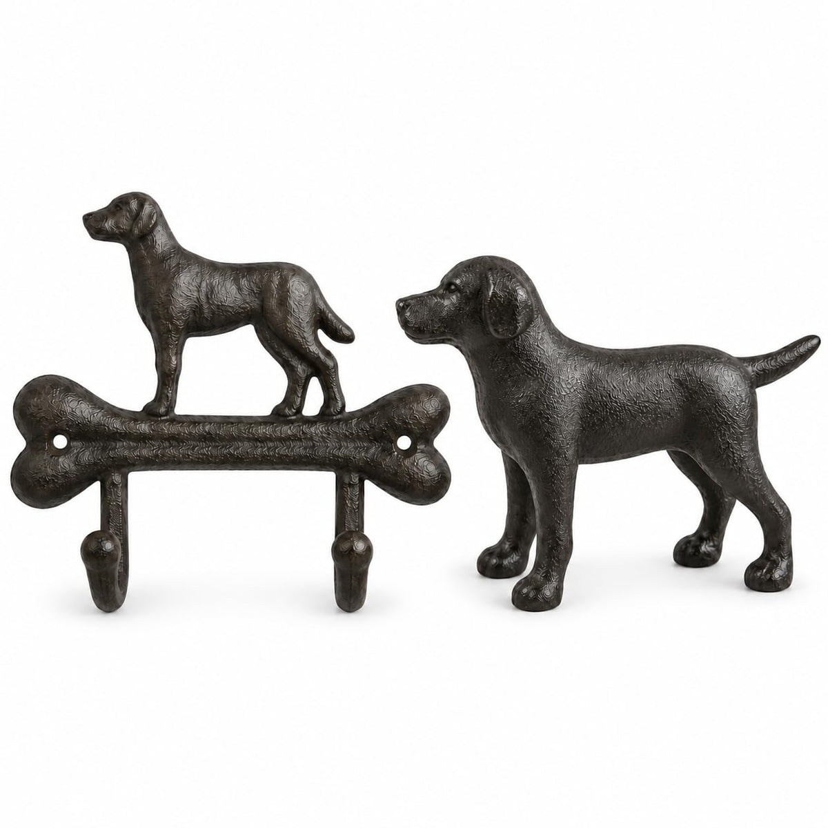 Comfy Hour Cast Iron Dog Decor Bundle, 7 Inch Dog Wall - Image 1