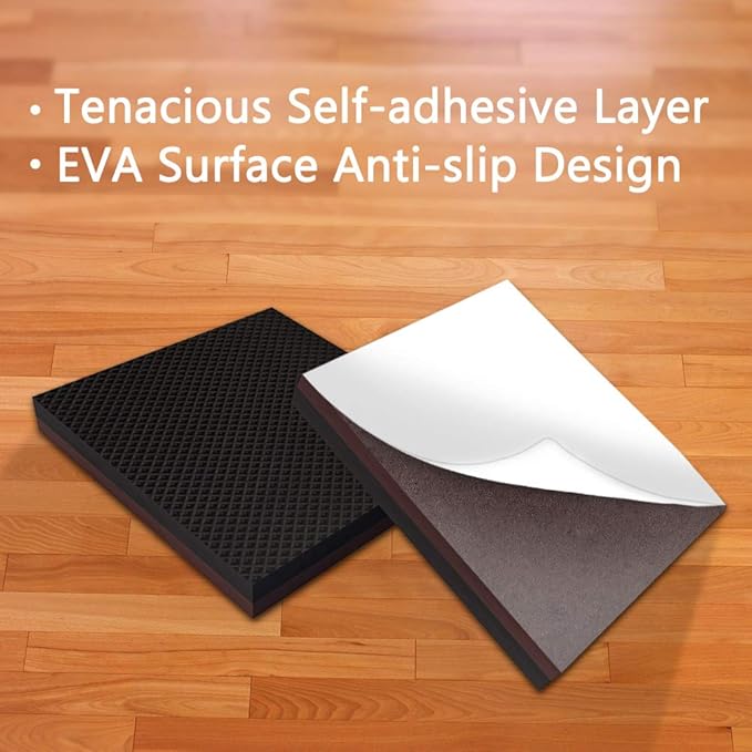 Yelanon Non Slip Furniture Pads -8pcs 6" Grippers Hardwood Floors, Non Skid for Furniture Legs,Self Adhesive Rubber Furniture Feet, Anti Slide Furniture Floors Protectors for Keep Couch Stoppers