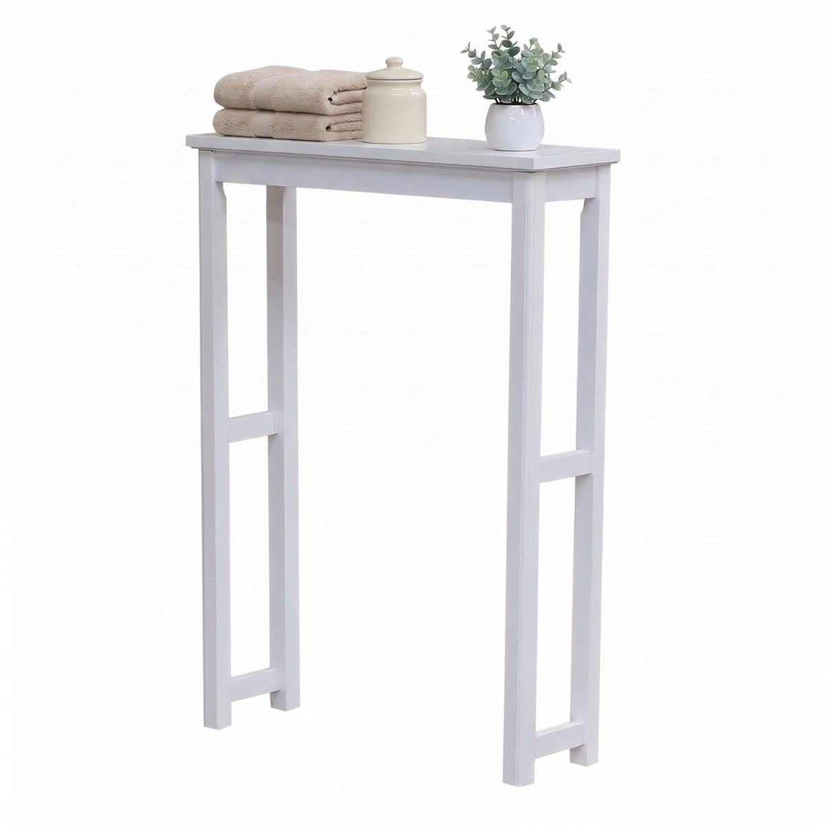 Alaterre Furniture Dorset Over-the-Toilet Storage Shelf, White - Image 1
