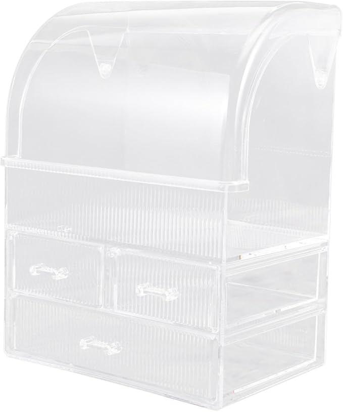 FRCOLOR Large Capacity Makeup Storage Box Acrylic Organizer Desktop Cosmetics Organizer Dividers