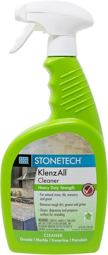 STONETECH KlenzAll Cleaner, Heavy Duty Cleaner for Stone & Tile, 24OZ (709ML) Spray Bottle