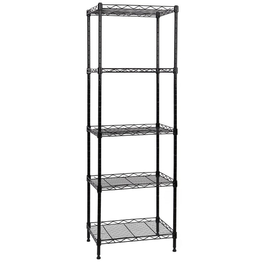SUNLPH 5-Tier Wire Shelving Adjustable Shelves Unit Metal - Image 1