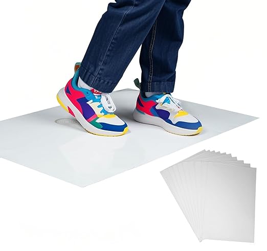 24" X 36" Sticky Mats, 300 Sheets Sticky Mat Adhesive Tacky Pad Sticky Mats for Construction Cleanroom Tacky Mats for Factory Home Laboratory (White)