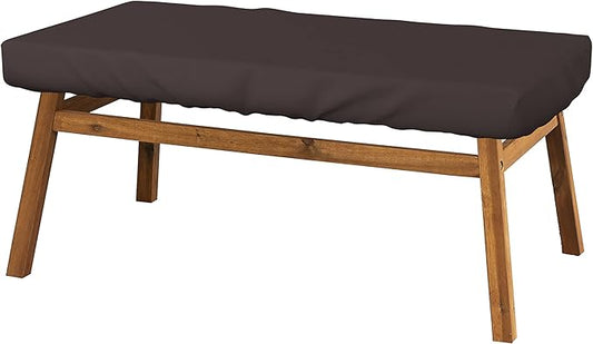 Covers & All Rectangle Table Top Cover, 12 Oz Waterproof UV & Weather Resistant Patio Table Cover, Outdoor Table Cover for Patio Furniture (85" L x 40" W x 5" H, Coffee)