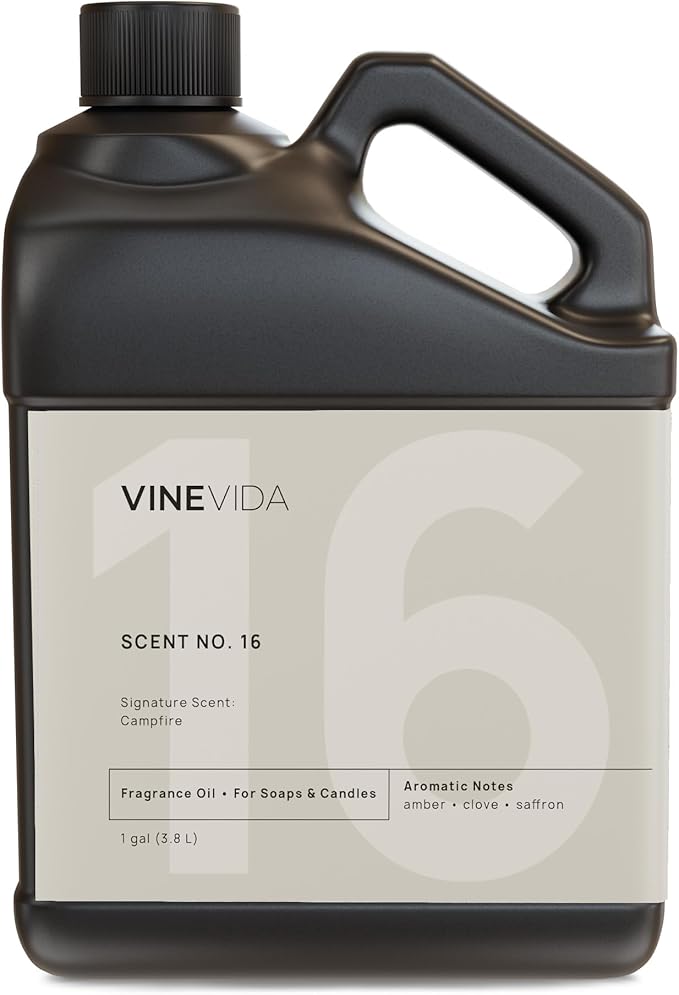 VINEVIDA [128oz] Campfire Fragrance Oil - USA Made Candle Scents - Natural Fragrance Oil for Candle & Soap Making