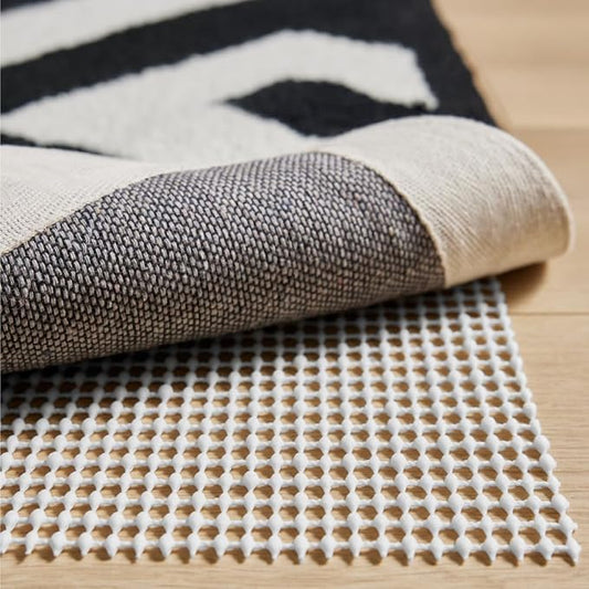 GORILLA GRIP Strong Rug Pad Gripper, 2x4 FT, US Designed, Grips Help Keep Area Rugs Safe and in Place, Slip and Skid Resistant Pads for Hard Floors, Under Carpet Mat Cushion and Hardwood Protection