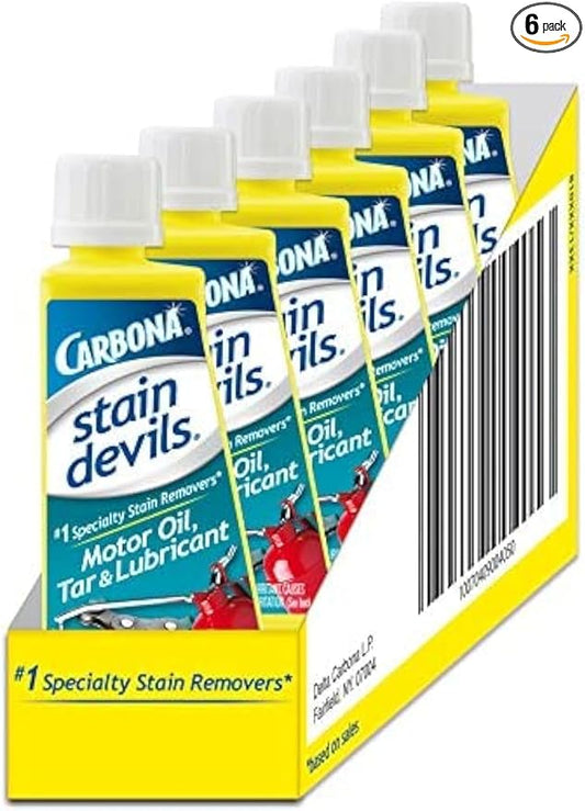 Carbona Stain Devils Spot Remover For Motor Oil, Tar And Lubricants 1.7 Oz 6 pack