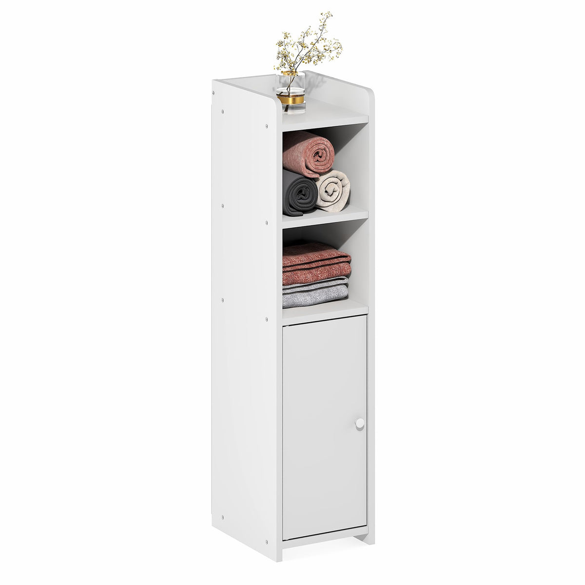 Furinno Fulda Bathroom Storage Cabinet, 5-Tier Bathroom Cabinet - Image 1