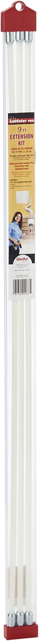 PRD303 9' Extension Kit for LintEater Pro RLE208 Dryer Vent Cleaning System