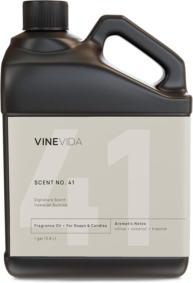 VINEVIDA [128oz] Hawaiian Sunrise Fragrance Oil for Candle Making and Soap Making - Premium Candle Scents for Soy Candles