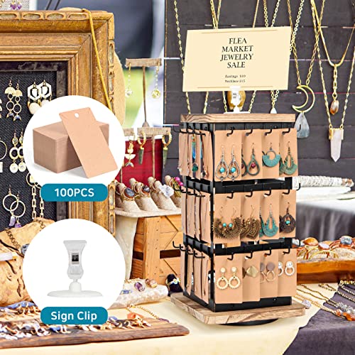 Jewelry Display for Vendors Rotating Earring Tower Holder - Image 4