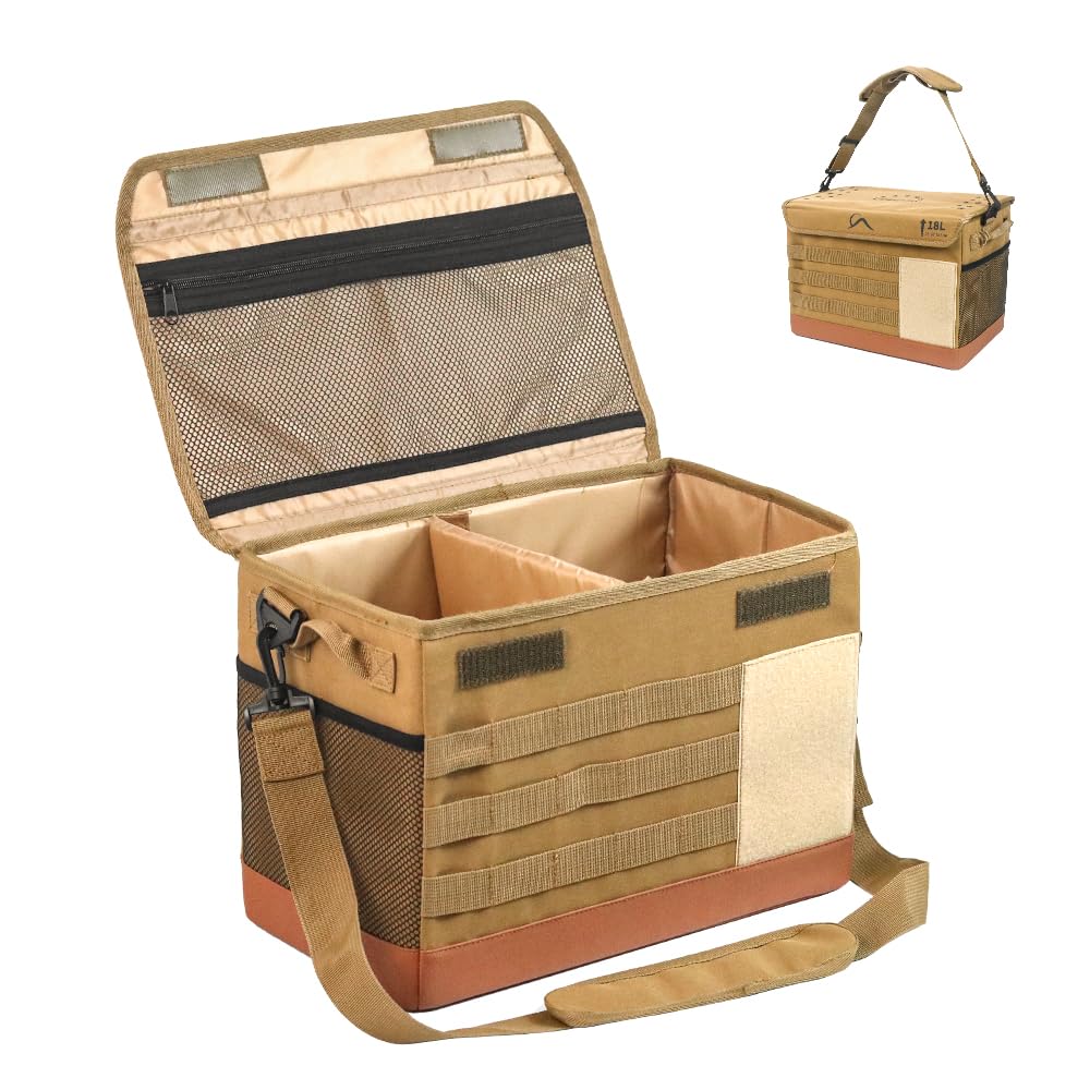 18L Camping Storage Bag, Multifunctional Waterproof Picnic Basket - Image 1