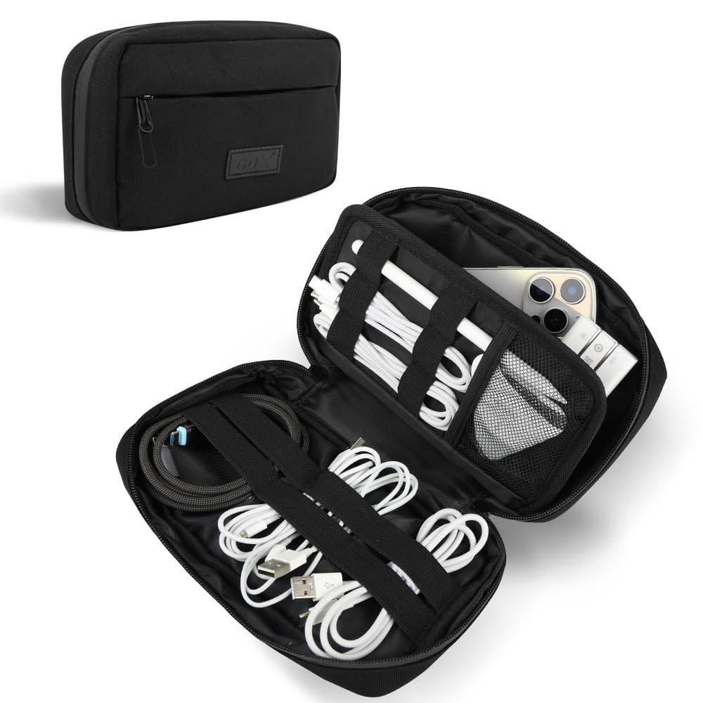 GOX Travel Cable Organizer Bag, Small Tech Pouch for Electronics - Image 1