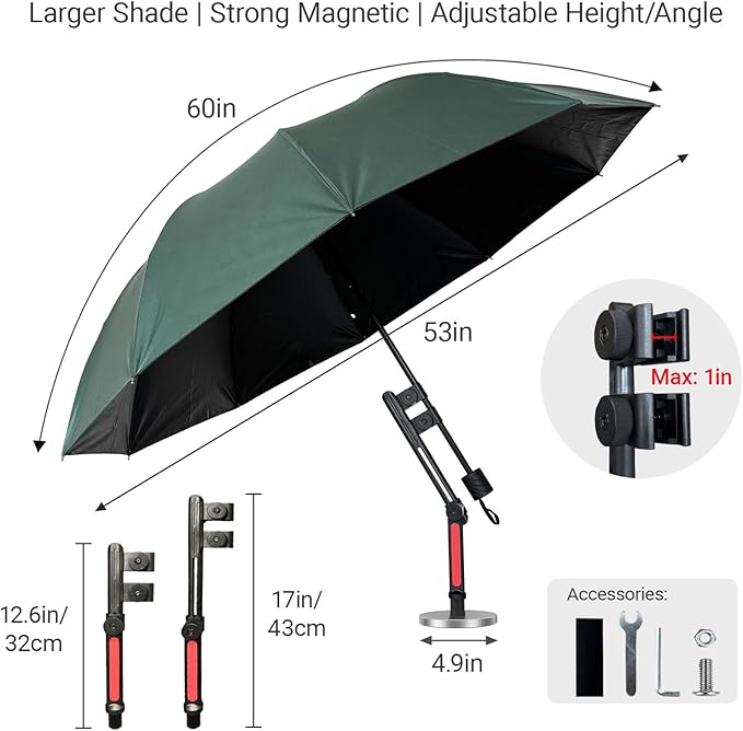 Magnetic Umbrella, Magnetic Umbrella HVAC for Outdoor Jobs, Car, HVAC