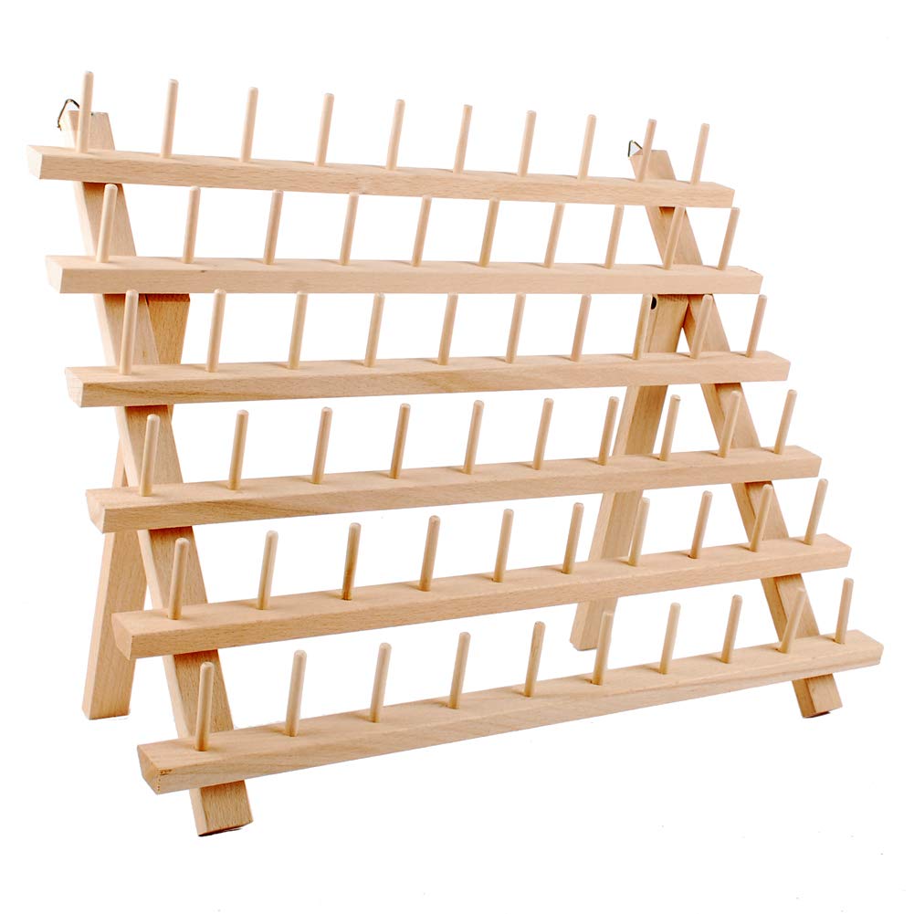 NW 60-Spools Wooden Thread Holder Sewing and Embroidery - Image 1