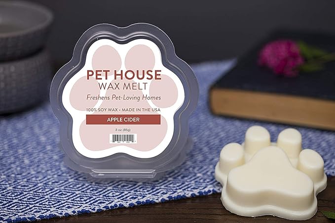 One Fur All Pet House Scented Wax Melts for Warmer - Long-Lasting Pet Friendly Plant Based Soy Wax Melts - Apple Cider Pack of 2
