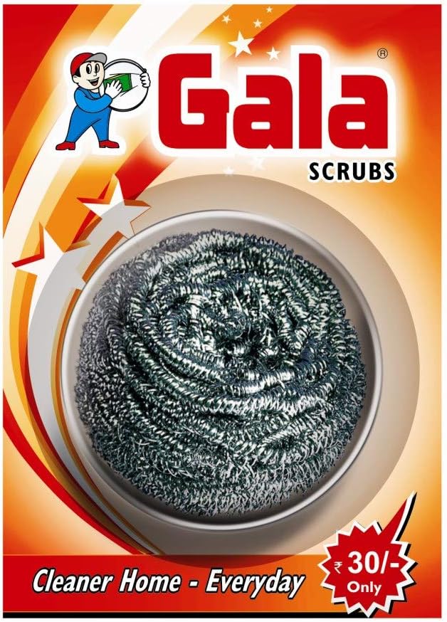 Gala Steel Scrubber Combo Set (Pack Of 12)