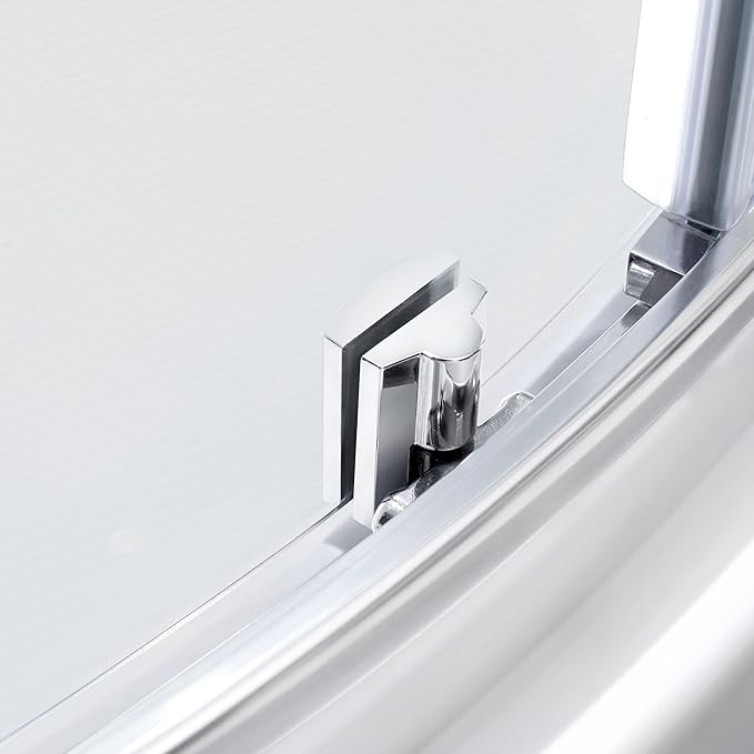 OVE Decors Breeze 36 in. Corner Shower Clear Sliding Door with Walls and Base in Chrome Finish