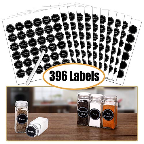 SWOMMOLY Spice Rack Organizer with 36 Spice Jars 4 oz, 396 - Image 4