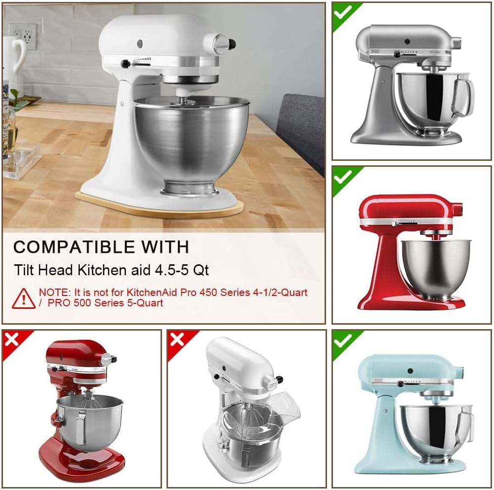Sliding Mat for Kitchen aid 4.5-5 Qt Stand Mixer with 1Pc - Image 4