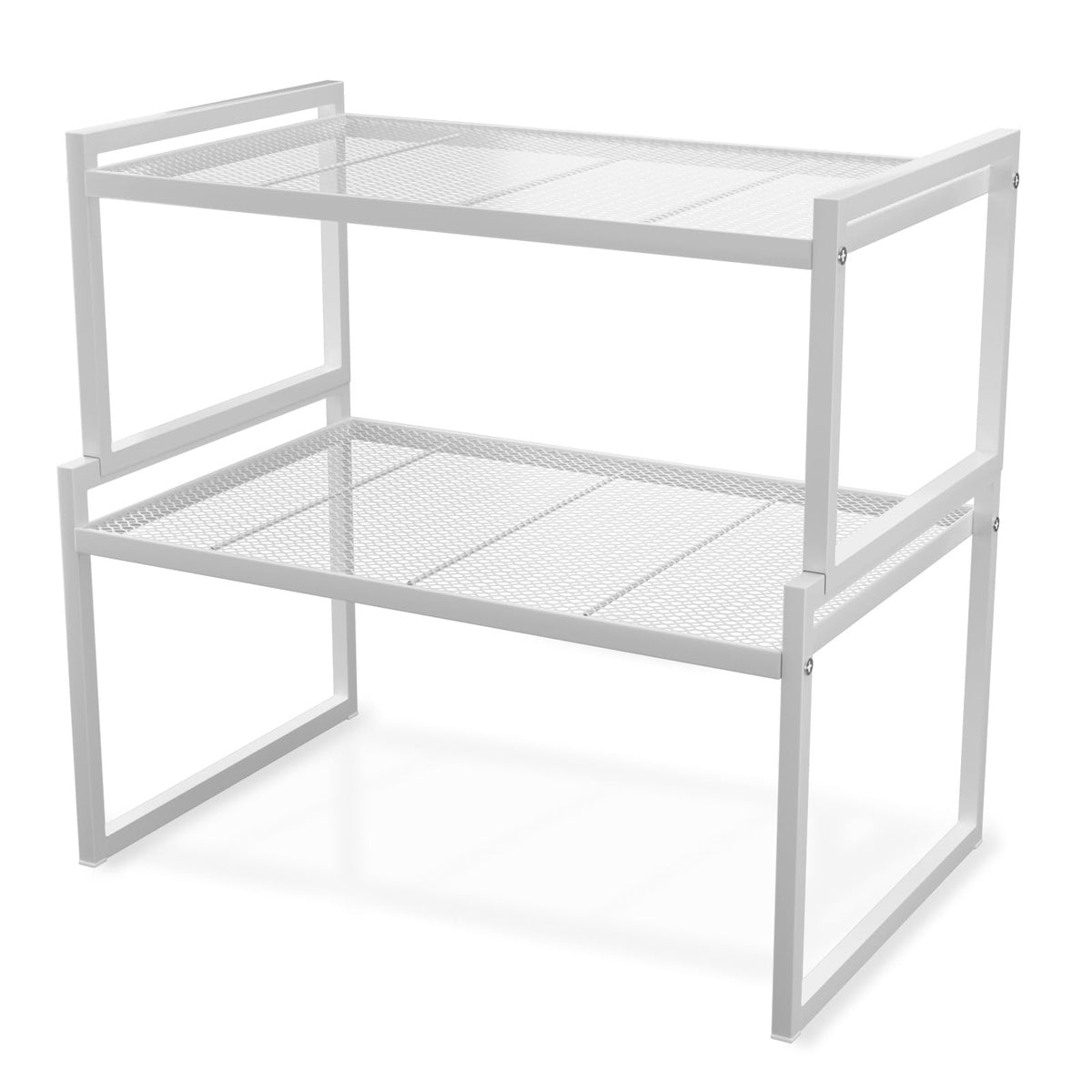 Stackable Kitchen Cabinet Organizer Shelves Pantry Rack Set of 2 - Image 1