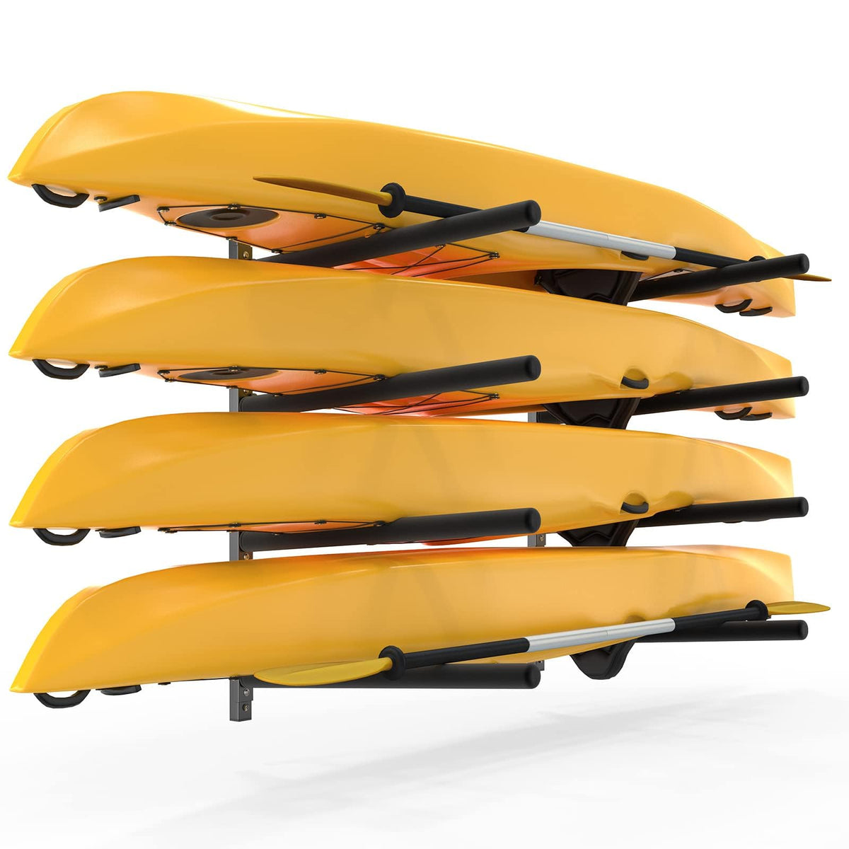 Bonnlo Kayak Storage Rack, Adjustable Heavy Duty Kayak - Image 1