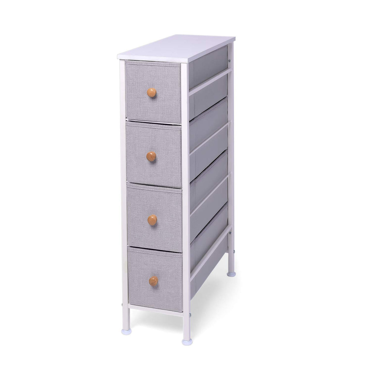 ROMOON Narrow Closet Organizer, 4 Drawer Fabric Storage Bins - Image 1